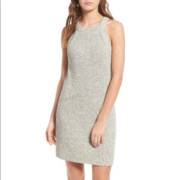 Madewell Dresses & Skirts - Madewell Valley Grey Knit Ribbed Sweater Dress